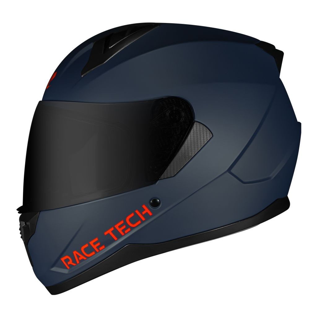 Capacete Race Tech Sector Azul Fosco 1 Capacete Race Tech Sector Monocolor Azul Fosco