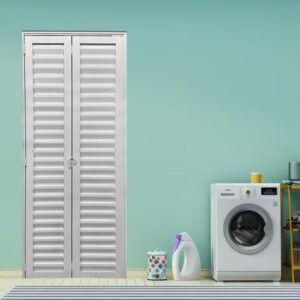 Porta Camarão Alumínio Branco 210cm Esquerda
