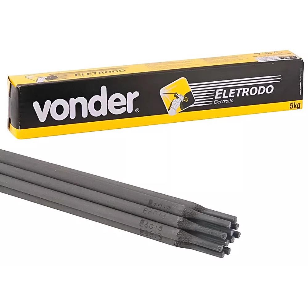 Eletrodo 6013 2.5mm VONDER - 5kg 1 Eletrodo 2.50mm 6013 (Embalagem com 5KG) VONDER