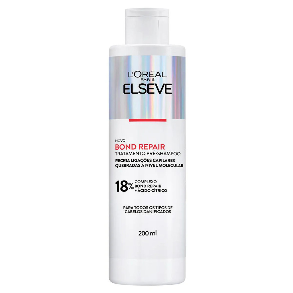 Pr?-Shampoo Elseve Bond Repair 200ml 1 PRÉ - SHAMPOO ELSEVE BOND REPAIR CABELOS DANIFICADOS 200ML