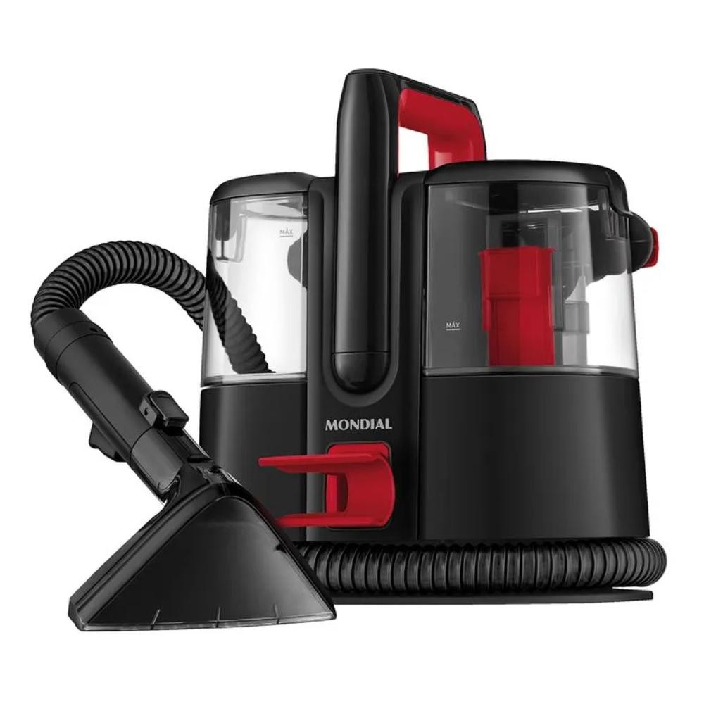 Extratora Port?til Deep Cleaner I Mondial 1650W 1 Extratora e Higienizadora Portátil Mondial 127V Deep Cleaner I 1650W Preto/Vermelho - EXP-01-R