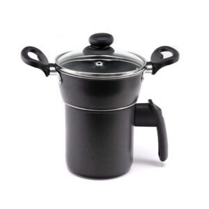 Cuscuzeira Inox 3 em 1 Tampa Vidro