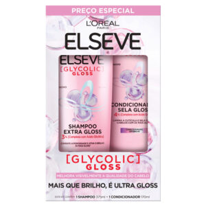 Kit Shampoo 375ml + Cond 170ml Elseve Glycolic Gloss