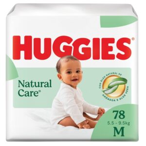 Fralda Descartável Huggies Natural Care M 78