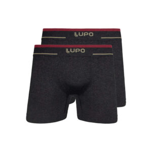 Kit com 2 Cuecas Boxer Lupo 17800-001 Plus Size
