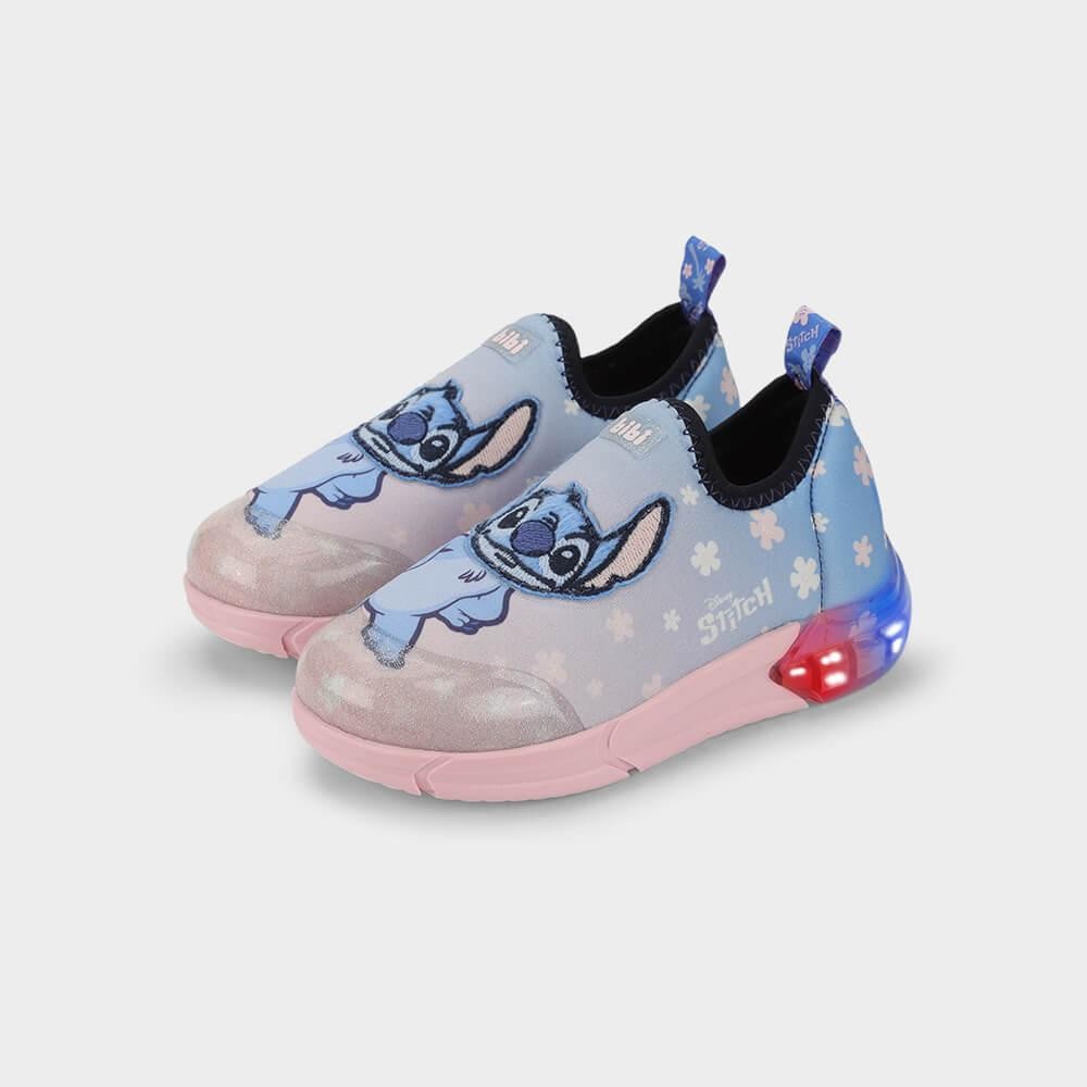 T?nis Infantil Stitch Disney Luzes LED 1 Tênis Infantil Bibi Space Stitch da Disney