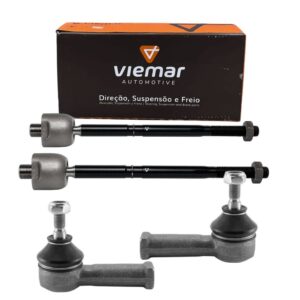 Kit Terminal Ponteira + Terminal Barra Axial Corsa 1999 até 2002 Hidraulico Viemar