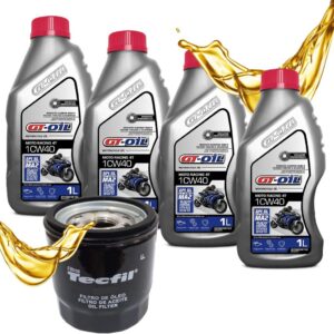 Troca de Óleo P/ Suzuki Bandit 650 / Gsr 7580 / Gsx 650f Gt Oil 10w40 + Filtro