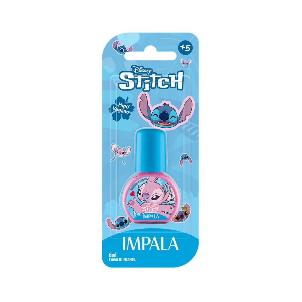 Esmalte Impala Kids Stitch Brilho Angelical 1 Esmalte Impala Kids Stitch Brilho Angelical Glitter Disney