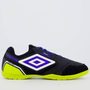 Chuteira Futsal Umbro Skill Preta e Verde
