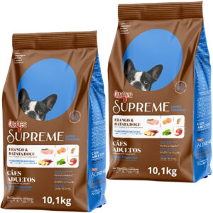 Kit 2 Quatree Supreme Cães Adultos Raças Pequenas - 10,1Kg