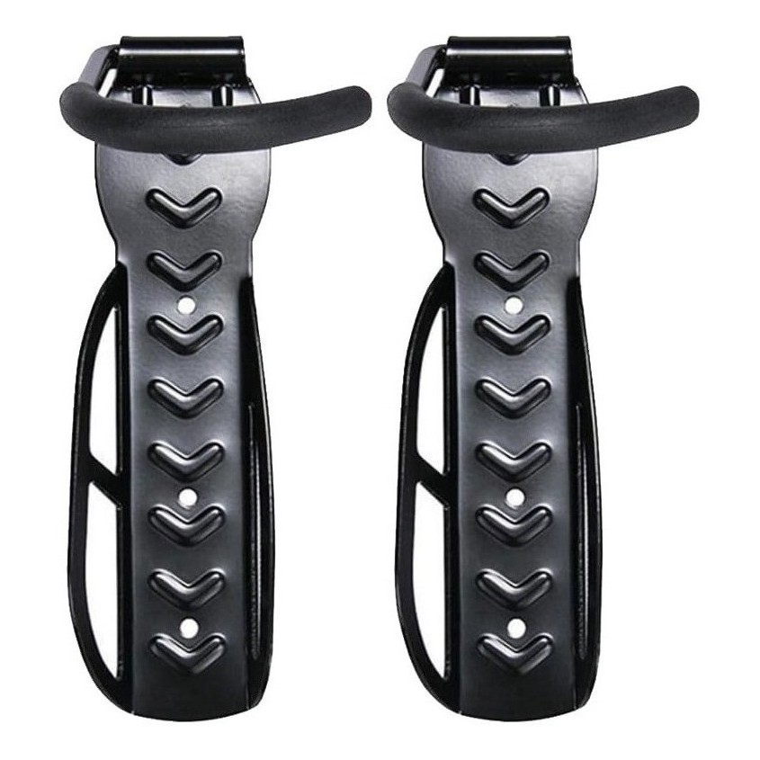 Suporte Parede Bicicleta 2 Gancho A?o Carbono 1 Suporte Parede Vertical 2x Gancho Pendurar P/ Bicicleta Pro