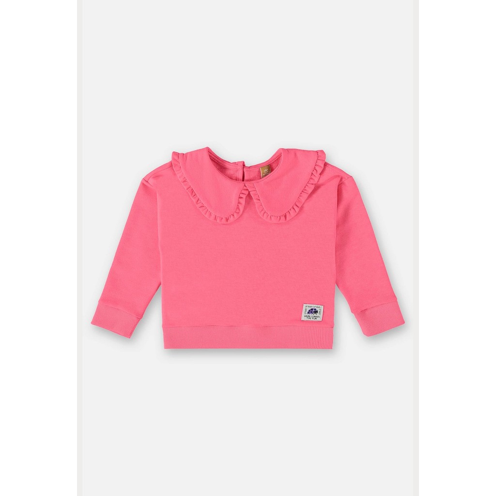 Blus?o Infantil Moletom Gola Babado Menina 1 Blusão Infantil Moletom Gola Babado Menina