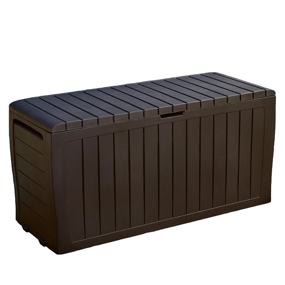 Ba? Organizador 270L Keter Marvel Marrom 1 Baú Caixa Organizadora Multiuso Grande 270 Litros Marvel Marrom Keter