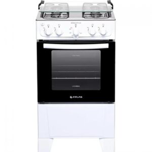 Fogão 4 Bocas Branco Bivolt com Mesa Inox