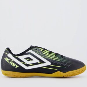 Chuteira Futsal Umbro Blast Preta e Verde