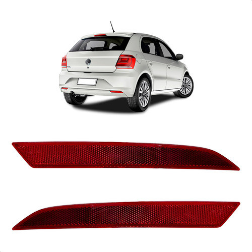 Par Refletor Gol G6 G7 G8 Original - 90 Dias 1 Par Olho De Gato Traseiro Gol G6 Original