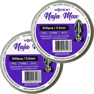 Kit 2 Chumbinhos Naja Max 5.5mm 200pcs/pot - Votex