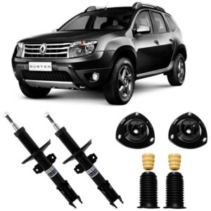 2 Amortecedor Renault Captur Duster Dianteiro Nakata E Kit