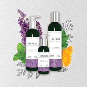 Kit Grandha Refresh para Cabelos Frágeis e Couro Cabeludo Oleosos Shampoo Condicionador