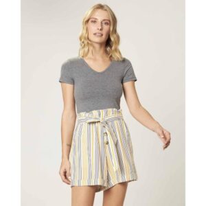 Blusa Decote V Feminina Cotton Light