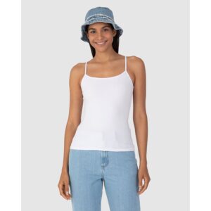 Regata Feminina Alças Finas Algodão