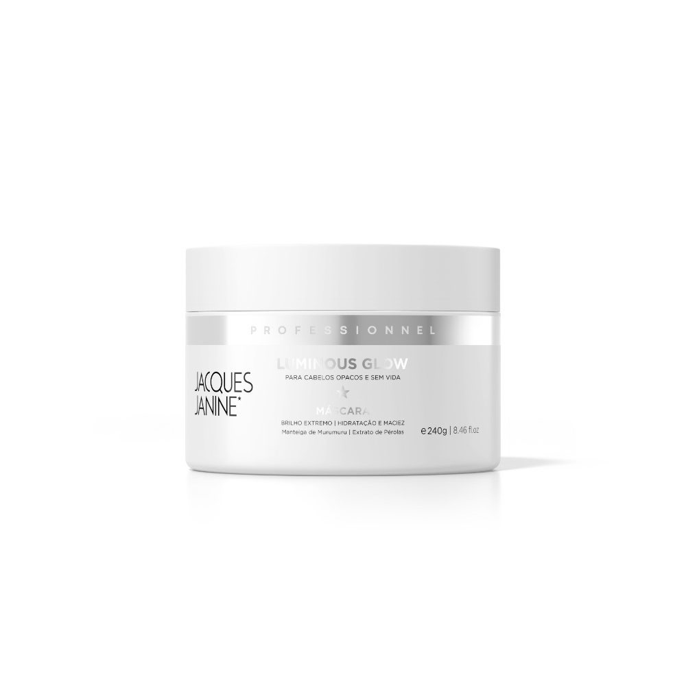 M?scara Capilar Luminous Glow Jacques Janine 240g 1 Máscara Capilar Jacques Janine Professionnel Luminous Glow 240g