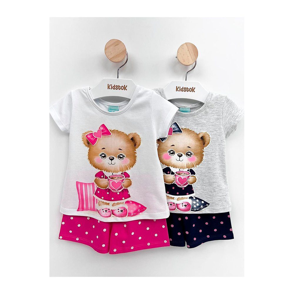 Pijama Menina Ursinha Brilha no Escuro 1 Pijama Menina Ursinha Brilha no Escuro