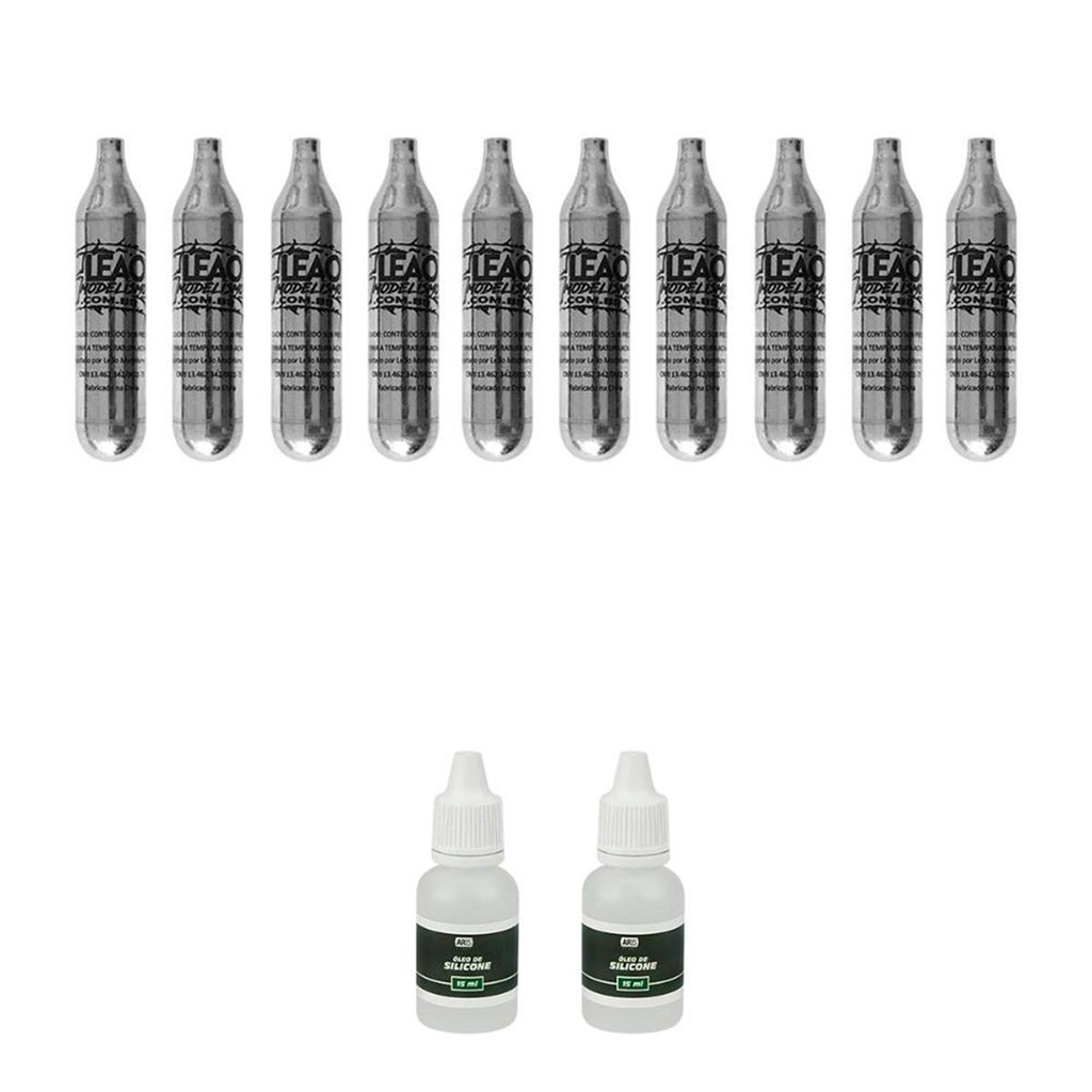 Kit CO2 e ?leo AR15 Sport - Airsoft/Airgun 1 Kit CO2 e Óleo AR15 Sport - Airsoft/Airgun