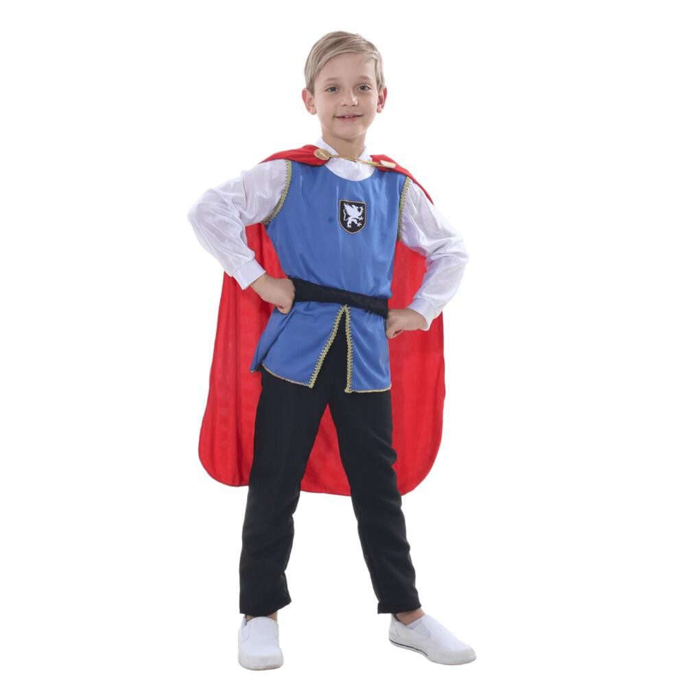 Fantasia de Pr?ncipe Infantil com Capa Vermelha 1 Fantasia de Príncipe Infantil com Capa Vermelha