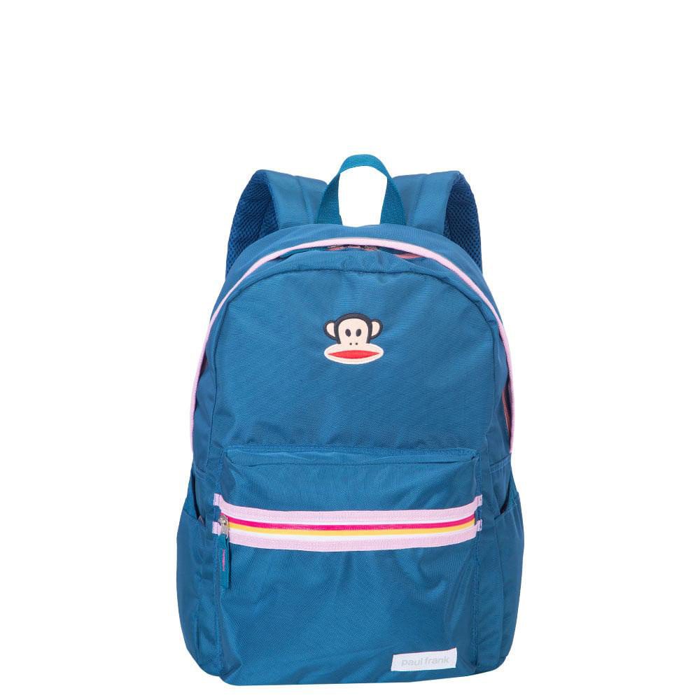 Mochila Paul Frank Julius - Grande Azul Petróleo 1 Mochila Paul Frank Julius - Grande Azul Petróleo