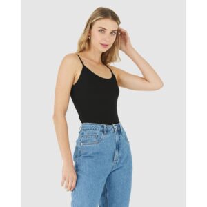 Regata Feminina Decote Redondo Viscose Stretch