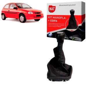 Manopla + Coifa Corsa 1994 Até 1999 Mod. Antigo - 5 Marchas