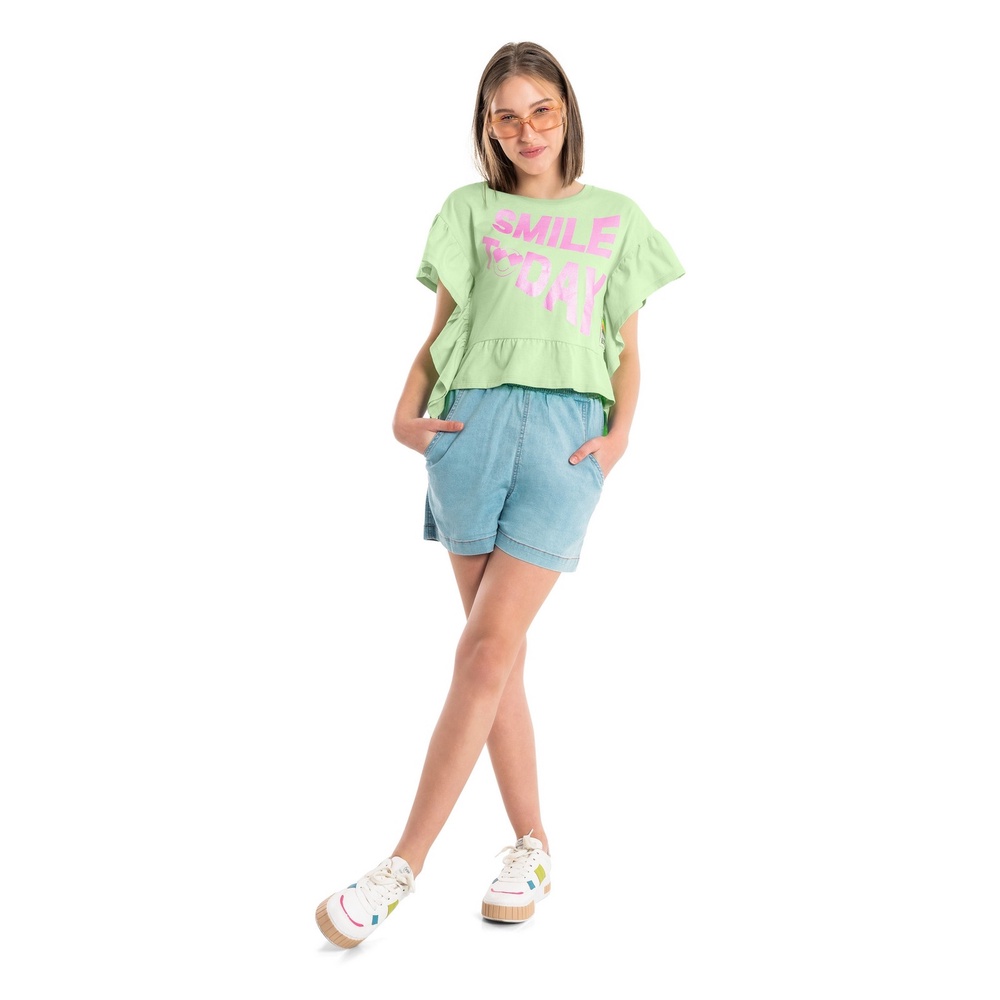 Blusa Infantil Smile Today Meia Malha 1 Blusa Infantil Smile Today Meia Malha