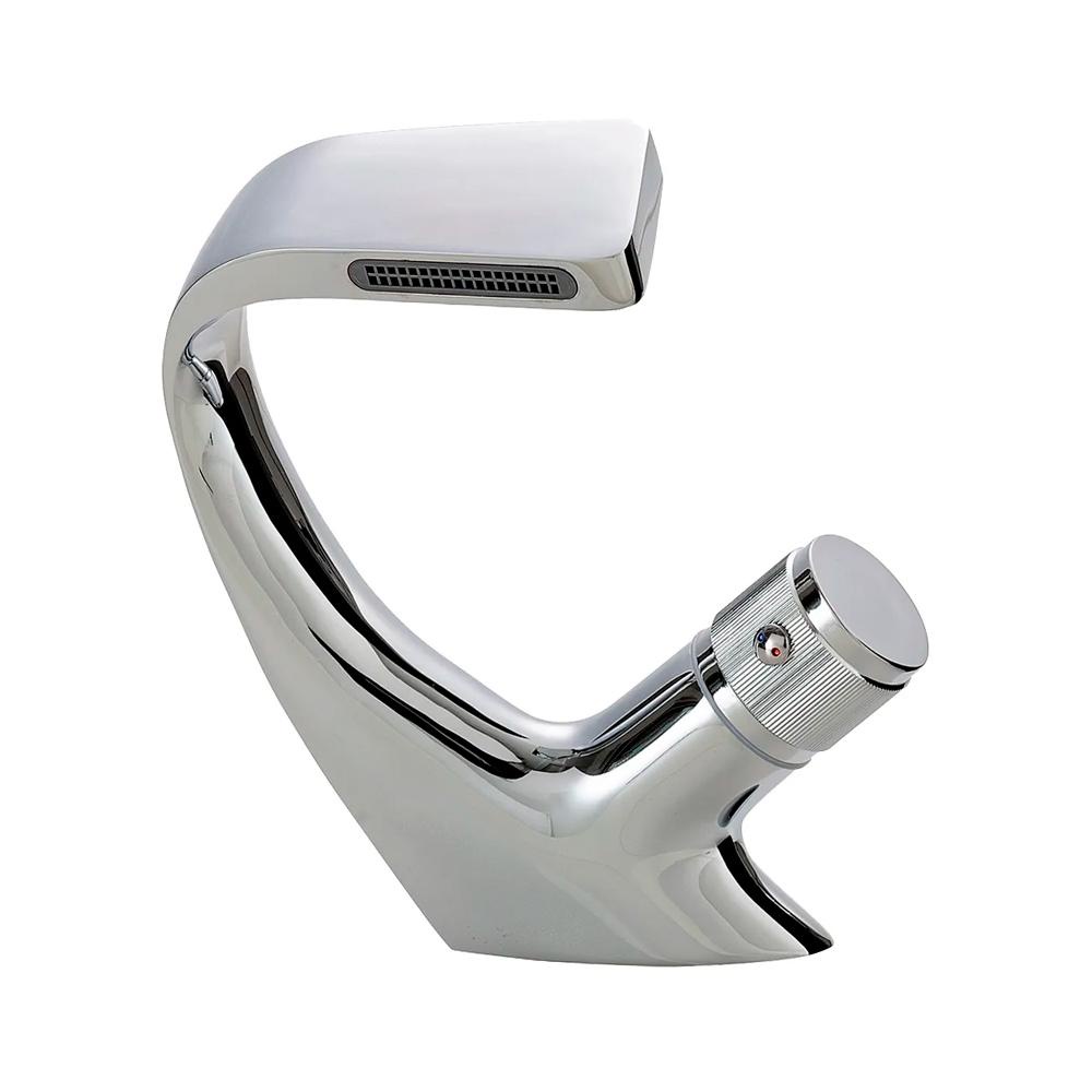 Torneira Cascata Pingoo - Baixa Cairu - Cromado 1 Torneira para banheiro cascata Misturador Monocomando Baixa Cairu Pingoo - Cromado