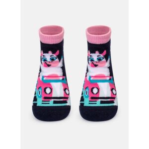 Meia Soquete Bebê Menina Vaca Cano Médio