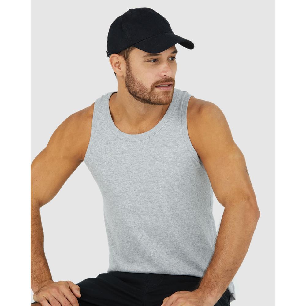 Regata Masculina Algod?o PET Reciclado 1 Regata Básica Masculina Decote Redondo Em Algodão