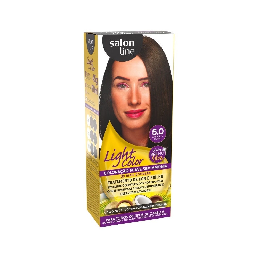 Tonalizante Light Color 5.0 Castanho Claro 1 Tonalizante Light Color 5.0 Castanho Claro