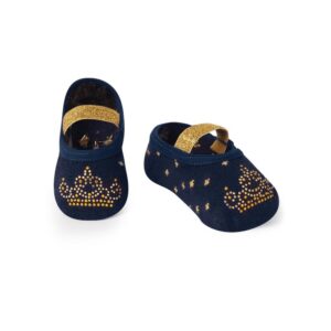 Meia Sapatilha Aplique Coroa Menina