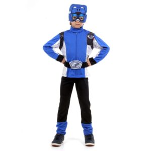 Fantasia Infantil Power Rangers Azul Beast Morphers
