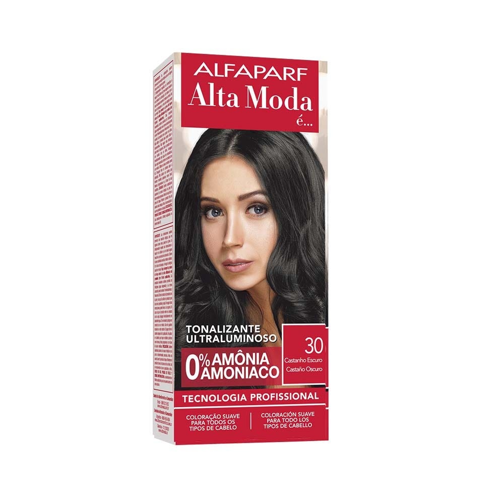 Tonalizante Alta Moda 30 Castanho Escuro 1 Tonalizante Alta Moda 30 Castanho Escuro