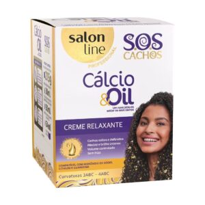 KIT CREME RELAXANTE SOS CACHOS CÁLCIO E OIL SALON LINE