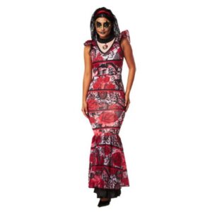 Fantasia Rainha dos Mortos Halloween Adulta