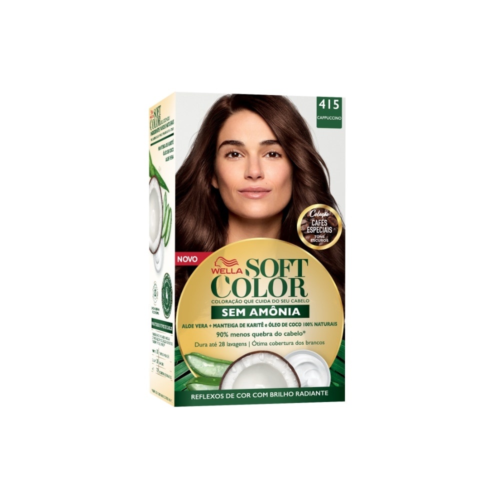 Tintura Soft Color Cappuccino - Reflexos Radiantes 1 Tintura Soft Color 4.15 Cappuccino