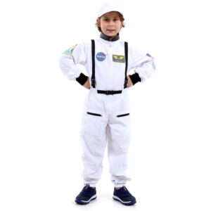 Fantasia Astronauta Infantil Macacão com Boné
