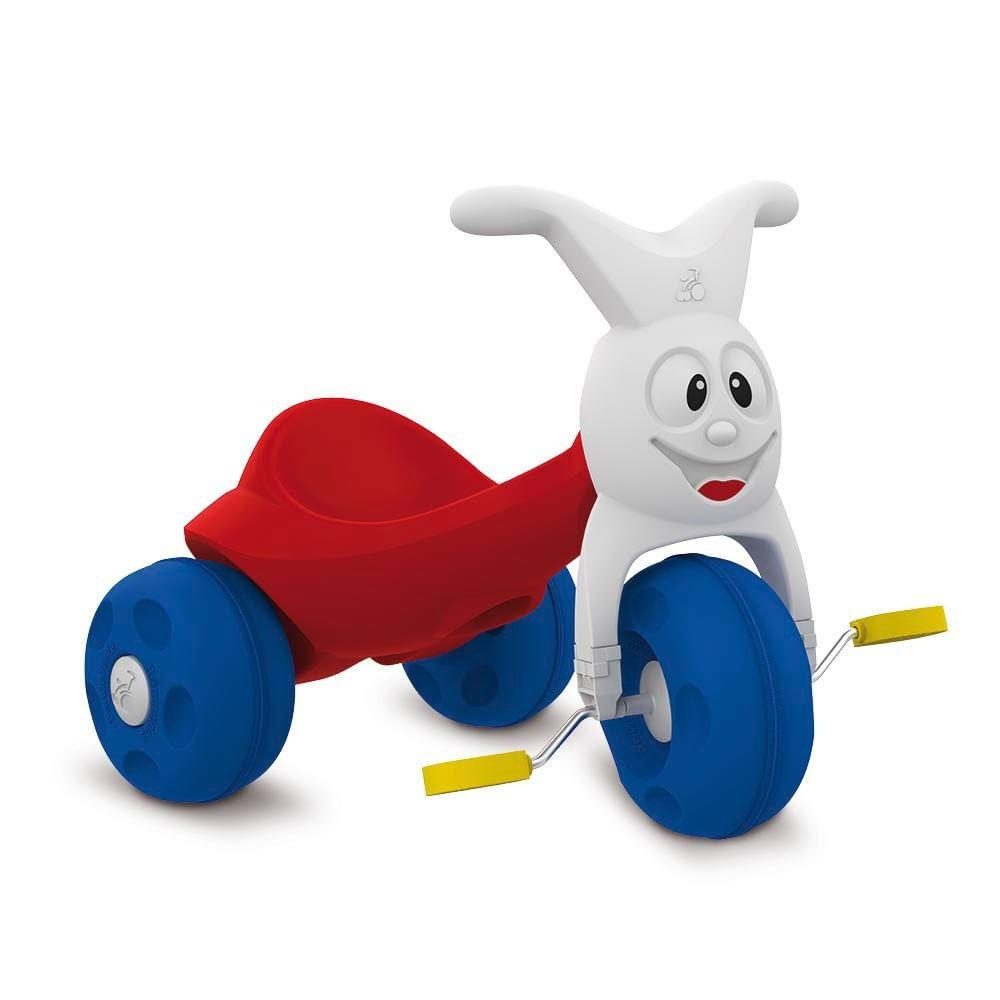 Triciclo Infantil Vermelho e Azul Bandeirante 1 Triciclo Infantil Vermelho e Azul Bandeirante