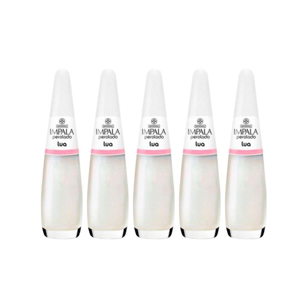 Kit Esmalte Impala Perolado Lua - 5 Unidades 1 Kit Esmalte Impala Perolado Lua - 5 Unidades