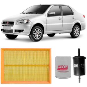 Kit Filtro Ar/Óleo/Combustível Siena Wega