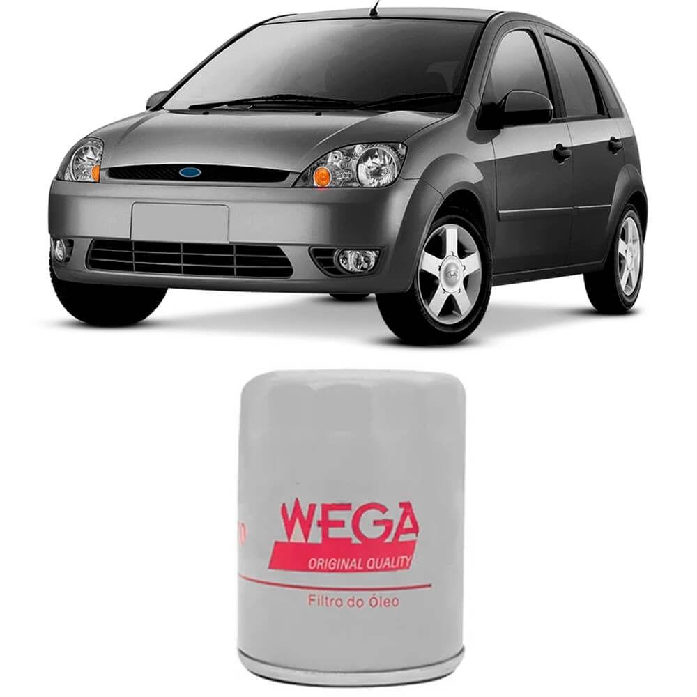 Filtro ?leo Ford Fiesta 1.0 (2002-2007) Wega | WO1501 1 Filtro Óleo Ford Fiesta Hatch 1.0 2002 A 2007 Wega