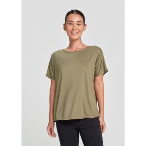 Blusa Feminina Manga Curta Viscose Ampla